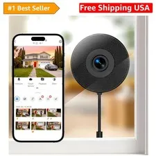 2K 3MP Window Camera, 5GHz & 2.4GHz WiFi Dome Cameras for Home Security for I...