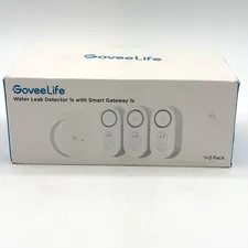 GoveeLife Smart Water Leak Detector WiFi Sensor Alarm 3-Pack App Alerts