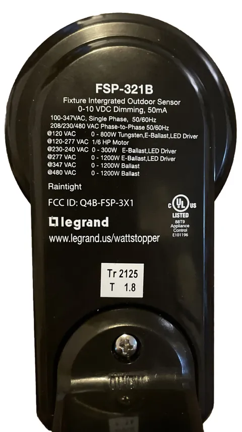 WattStopper Occupancy Light Sensor Legrand FSP-321 B 0-10V PIR BLE 120 480VAC