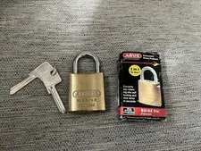 ABUS 83/45 OB #100 Rekeyable Brass Padlock 2 in 1 Z-Bar w/ 2 Uncut Keys