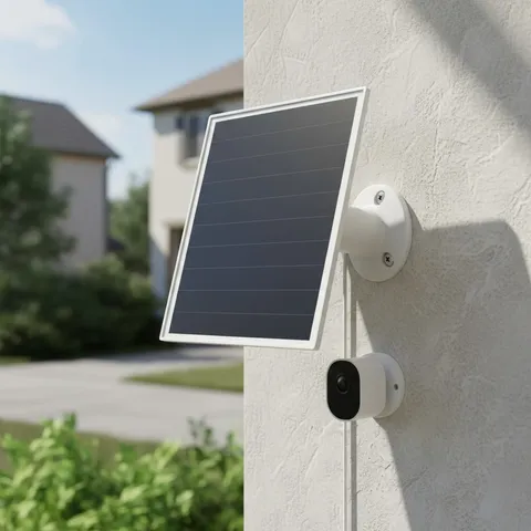High-Efficiency 6W Solar Panel Charger with 9.8ft Cable - Security Camera Power