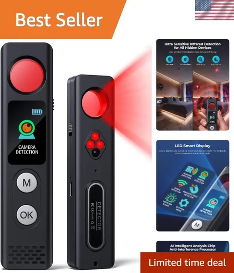 Ultimate Privacy Protection: LED Hidden Camera Detector & Anti-Theft Security