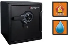 1.2 cu. ft. Safe Box Steel Fire-Resistant Waterproof Combination Dial Lock Black