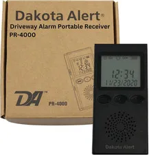Wireless Driveway Alarm PR-4000 - Portable Receiver with USB Charger & Belt Clip
