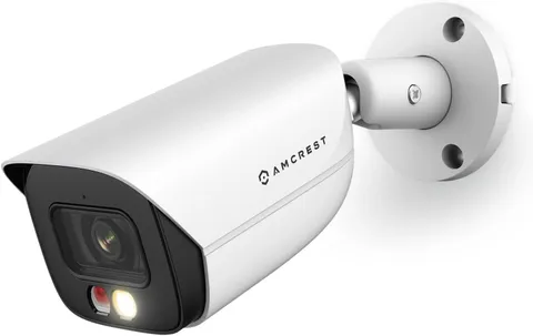 5MP IP PoE AI Camera w/ 49ft Color Night Vision, Security Outdoor Bullet Camera,
