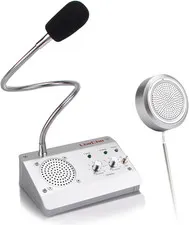 Dual-Way Window Intercom System,High Power Speaker,Microphone Speaker for Telle