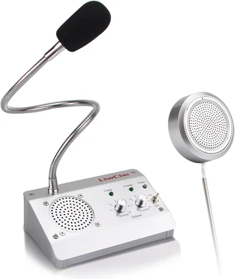 Dual-Way Window Intercom System,High Power Speaker,Microphone Speaker for Telle