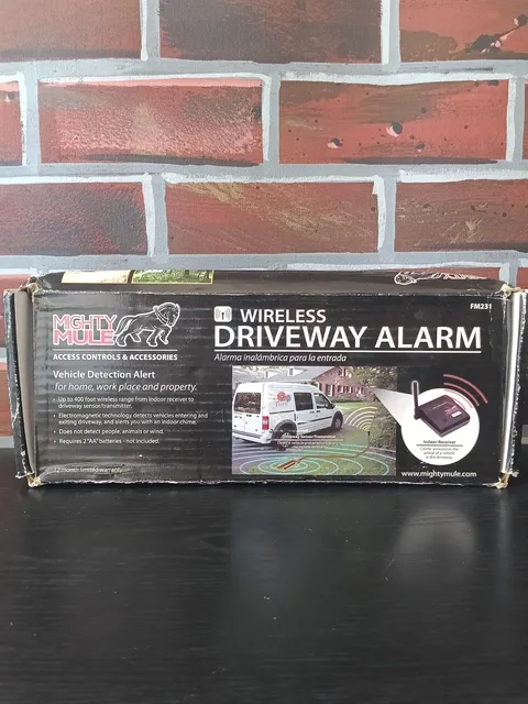 Mighty Mule FM231 Driveway Alarm Wireless Vehicle Detection Indoor/Outdoor Black