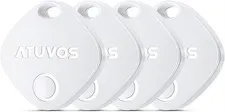 ATUVOS Air Tracker Tags-4 Pack, Bluetooth Luggage Tracker Works with Apple Fi...