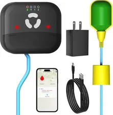 Wifi Sump Pump Alarm with Phone Alert,High Low Water Level Alert,90Db Siren& LED
