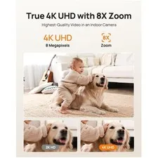 Indoor Camera with Person/Pet Detection, Two-Way Audio