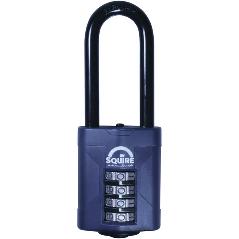 Squire CP50/2.5 Combined Lock 4 Wheels 50mm Extra Long Hook 63.5mm