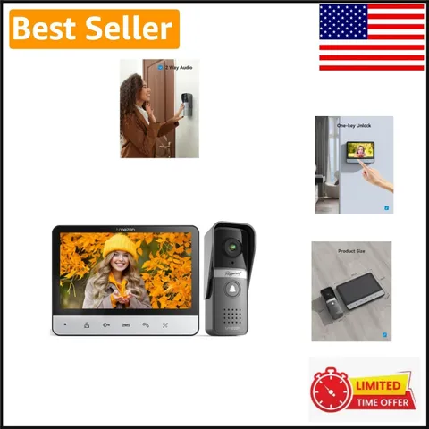 Secure Your Home: 7 Inch Wired Video Intercom with Dual-Way Audio System