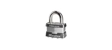 2 in. Laminated Less Cylinder Padlock Body Long Shackle Silver