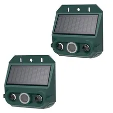 NEW Solar Motion Sensor Alarm With Strobe Light For Yard Security
