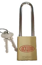 Lockwood 234B45 Padlock - NOS - Two Keys - 90mm Shackle