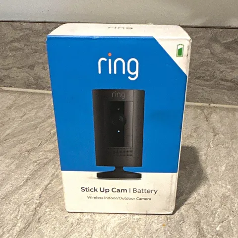 Ring Stick Up Cam Battery Wireless Wi-Fi Indoor/Outdoor 1080p Camera Black