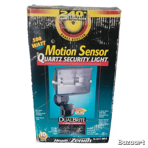 Heath/Zenith 240° Detection Motion Sensor 500W Quartz Security Light SL-5311-BZA