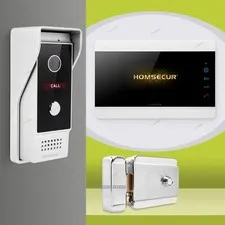 HOMSECUR 7" 4 Wire HD Video Doorphone Entry Intercom IR Camera Door Unlock