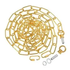 PATIKIL 10 Feet Lighting Chain Hanging Lamp, Chandelier Chain Light Fixture