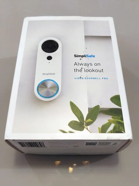 SimpliSafe SSDB3 Pro Wired Video Doorbell Wi-Fi Camera Smart Home Security