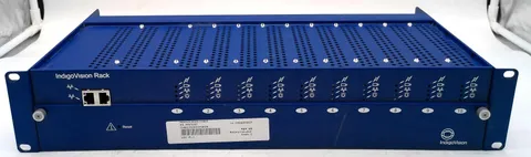 INDIGOVISION CH605 10-CHANNEL RACK REV.3.9 FOR VIDEO SECURITY W/ 3 CARDS