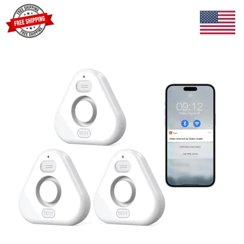 Water Alarm Leak Detector,Water Leak Detectors for Home with App Alerts,Water...