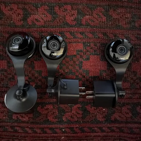 3 Google Nest Cams Indoor Security Cameras 1st Gen A0005