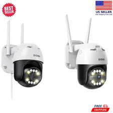 ZOSI 5MP PT WiFi Wireless Security Camera Audio AI Human Detect Night Vision