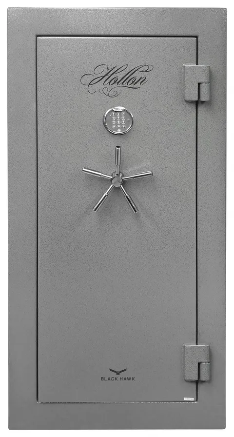 Hollon BHS-22E Black Hawk Gun Safe 90 Min Fire S&G Electronic Lock 22 Gun Gray