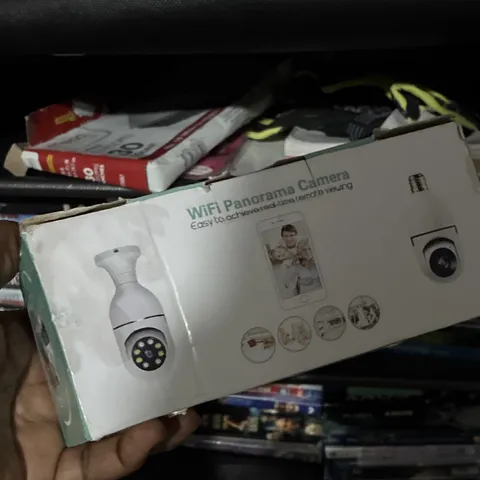 WiFi Panorama Camera White Panoramic IP/Network Security Camera Wireless Wi-Fi