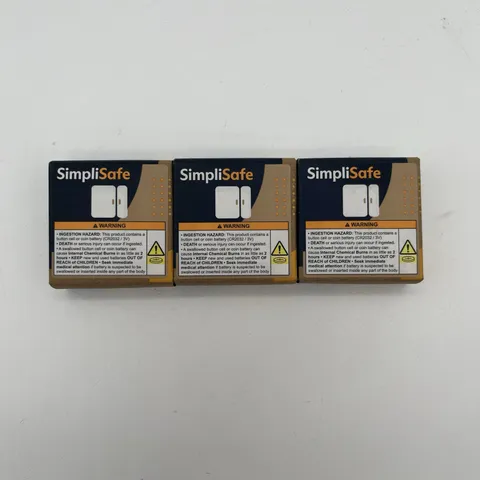 NEW!! 3-Pack SimpliSafe Entry Sensor ES3 Door & Window Magnetic Security Sensors