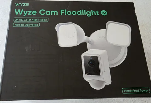 Wyze Cam Floodlight V2 Motion-Activated 2K HD Color Night Vision Camera SEALED