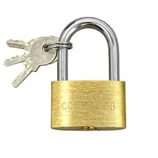 1.70" x 1.7" Solid Brass Padlock with 3 Keys Heavy Duty Lock