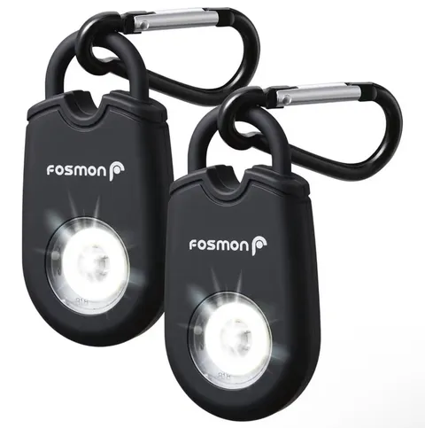Fosmon Personal Alarm for Women (2-Pack), Self Defense Protection Keychain 