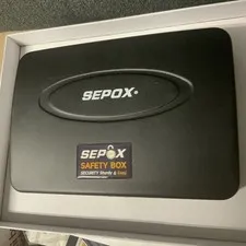 SEPOX Portable Security Lock Box Steel 3-Dial Combo Case for Travel Home Office