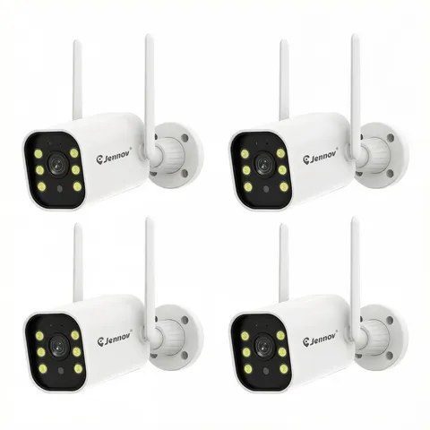 JENNOV 5MP WiFi Wireless Outdoor Security Camera AI Human Detect Night Vision