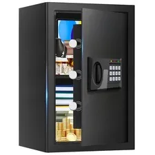 3.3 Cuft Large Fire Proof Safes for Home Use, Personal Fire Safe Box with Ele...