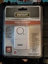 Defiant Home Security Door Or Window Alarm 1001-090-328 NEW Wireless Siren White