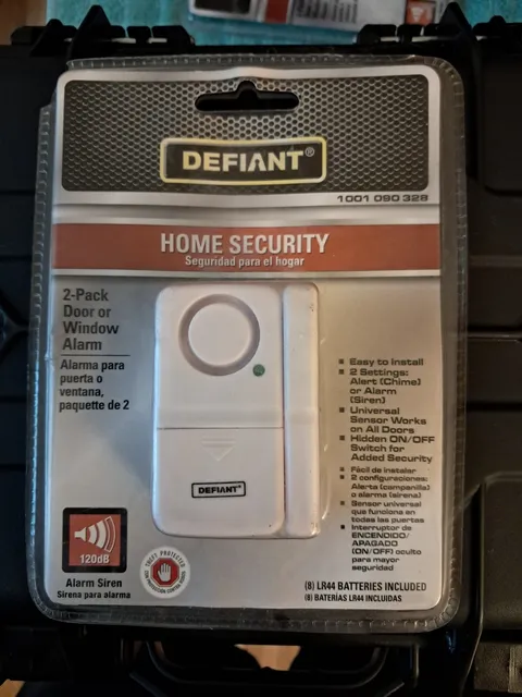 Defiant Home Security Door Or Window Alarm 1001-090-328 NEW Wireless Siren White