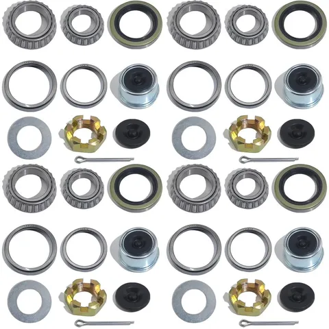 4 Sets 3500 LB Boat Trailer Axle Bearing Kits, L68149 L44649 Kits,... 