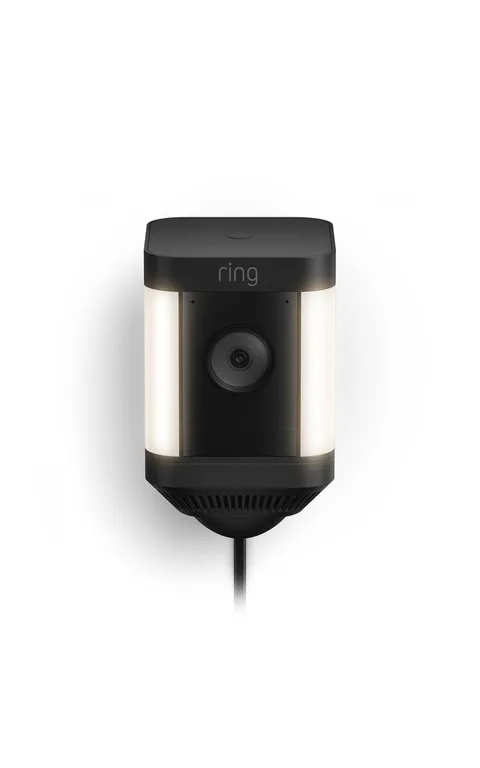 Ring Spotlight Cam Plus, Wired | Two-Way Talk, Color Night 1 Camera, Black