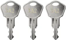 Sentry Safe Replacement Keys 3A2 (3 Pcs) Silver