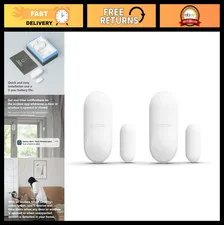 Smart Door & Window Sensors 2 Pack - Home Security, Motion Detection, Easy Insta