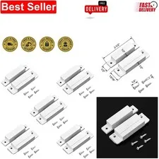 MC-31 Surface-Mounted Magnetic Door Switch Alarm, White, NC Contact - 5 Pack