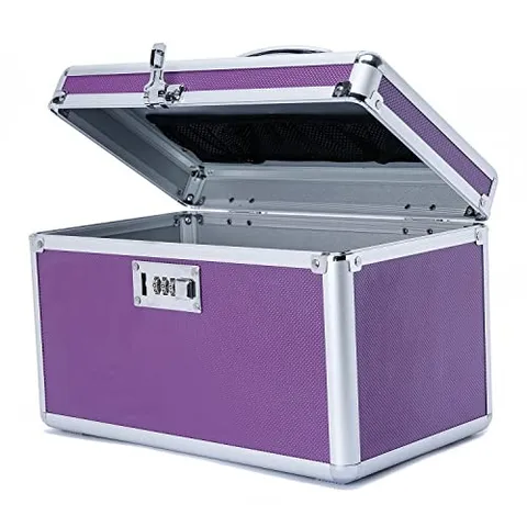 Combination Locking Medicine Box Portable Storage Case 12.2x 7.2x 7.6 Childproof