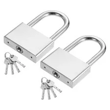 2Pcs 68 x 112.5mm Heavy Duty Lock Alloy Steel High Security Padlock with 8 Keys