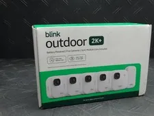 Blink Outdoor 2K+ Wireless Smart Security Camera, 2K video, Two-way audio, White