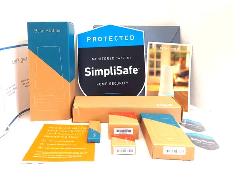 SimpliSafe 5 Pcs Wireless Home Security System No Contract 24/7 Monitoring