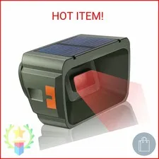 Chtoocy 1/2 Mile Long Range Solar Wireless Driveway Alarm Outdoor Weather Resist